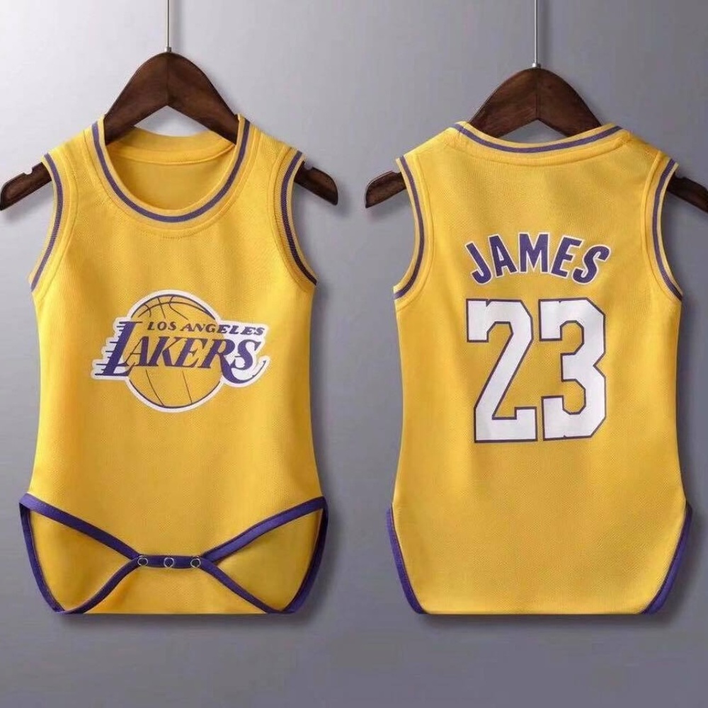 Black Friday sales!!!Baby Lakers Jersey Rompers 2 sizes purple yellow